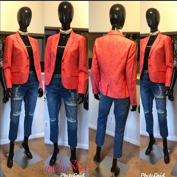 J. Crew Jackets & Blazers - J Crew Red Blazer